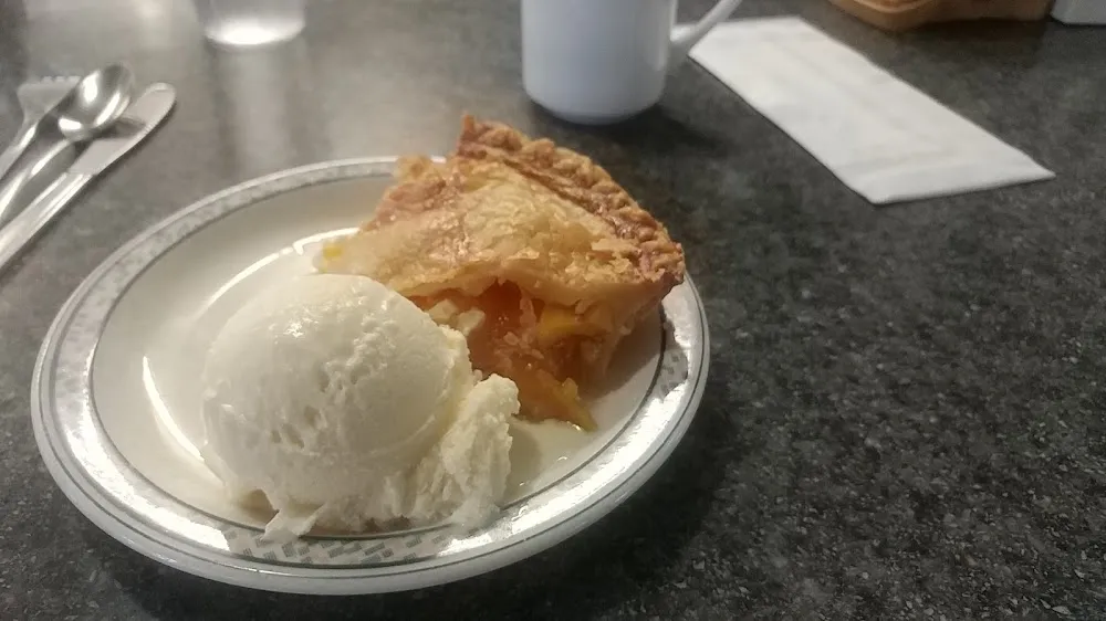 Peach Pie and Ice Cream