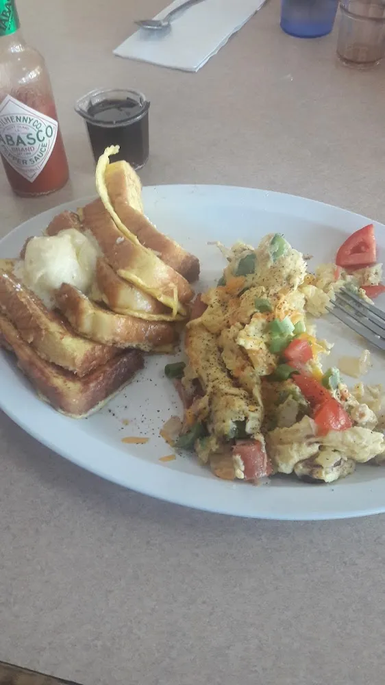 Western Scramble and French Toast